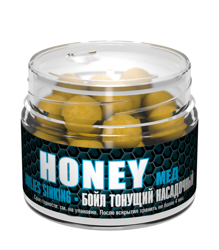 Бойлы насадочные вареные Sonik Baits 14 мм Honey (Мед)